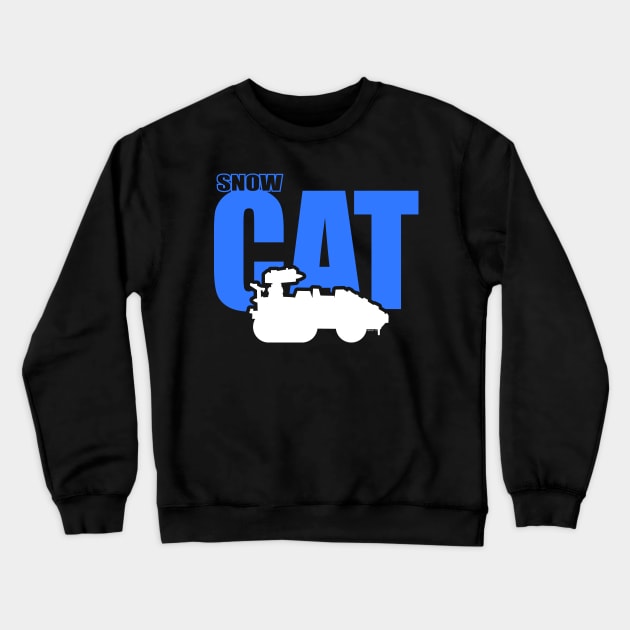 Snow Cat Crewneck Sweatshirt by Illustratorator